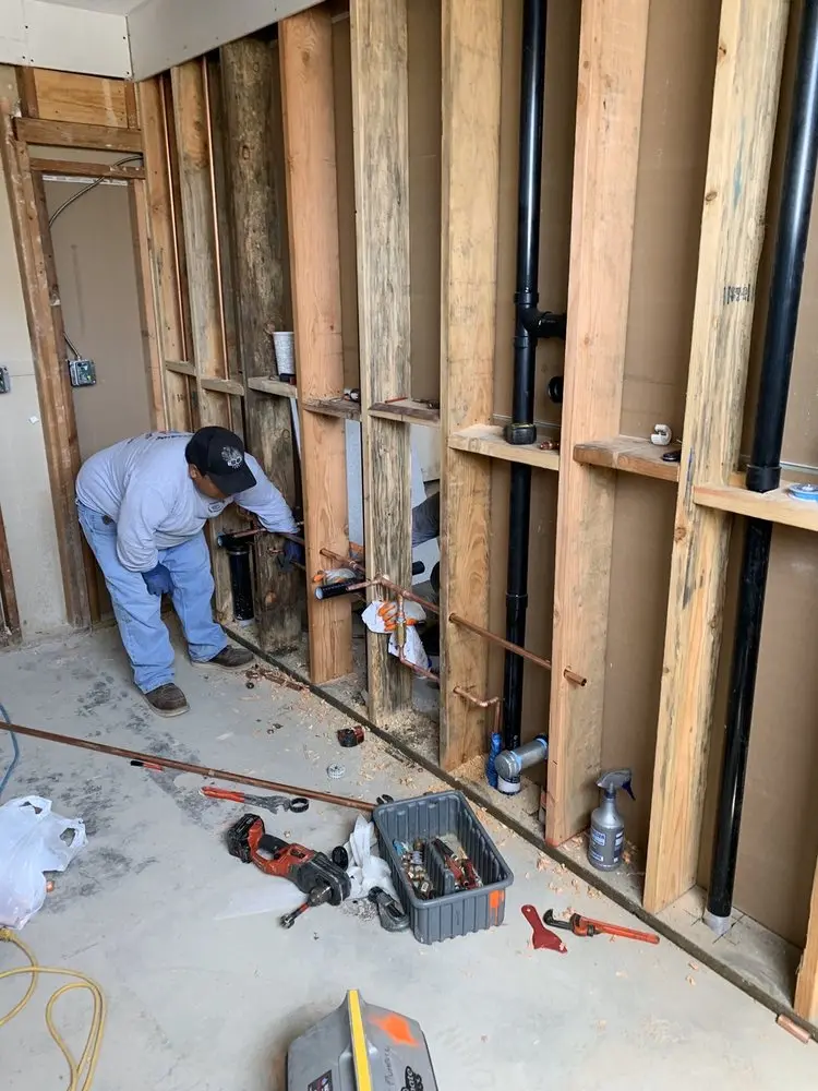 Commercial rough-in plumbing for Water Heater Replacement in North Stonington